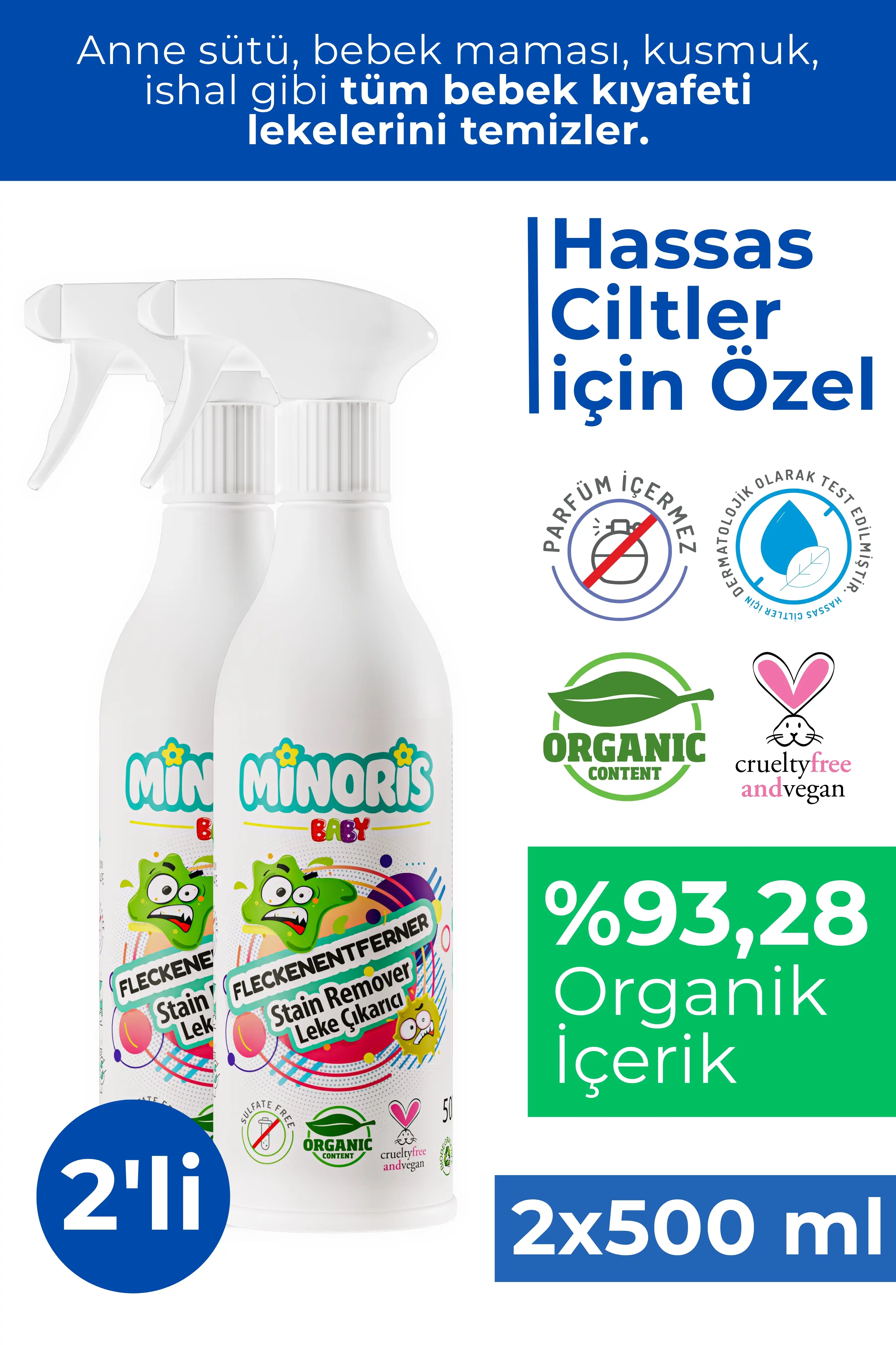 Minoris Baby Leke Çıkarıcı Seti