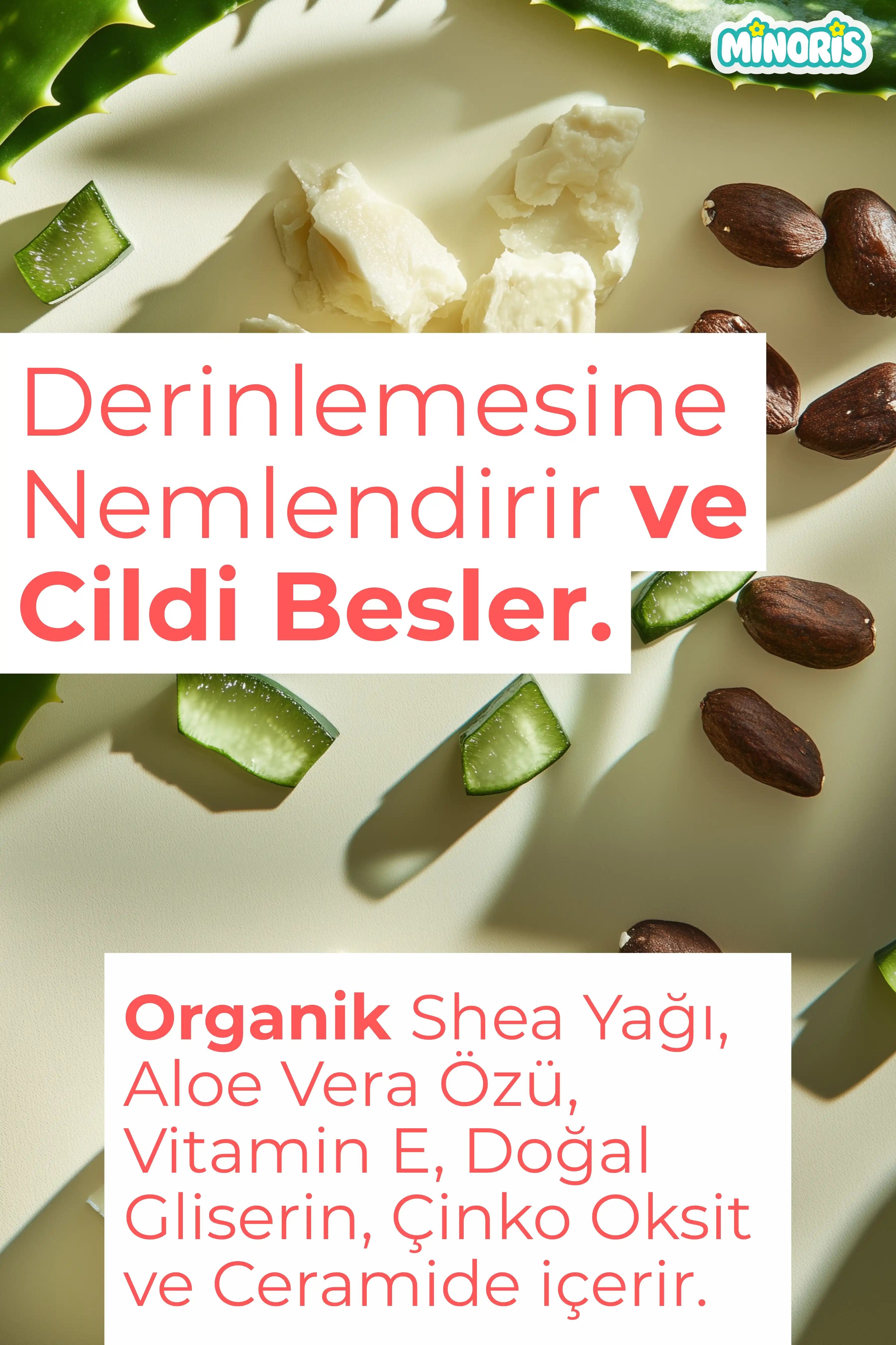 Minoris Baby Organik After Sun Sprey ve Güneş Sonrası Yoğun Nemlendirici 100 ml