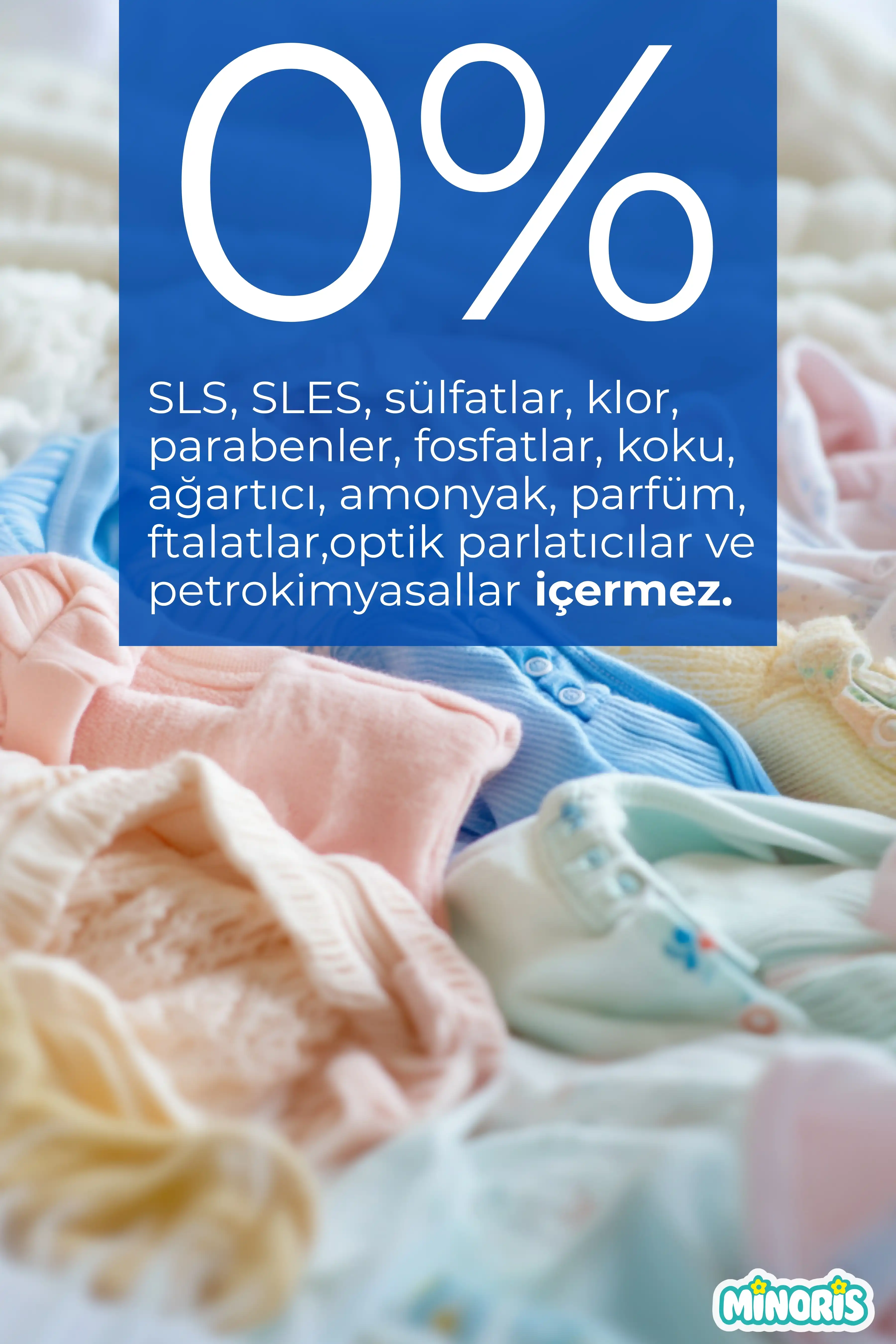 Minoris Baby Organik Antialerjik Bebek Çamaşır Deterjanı 1 LT