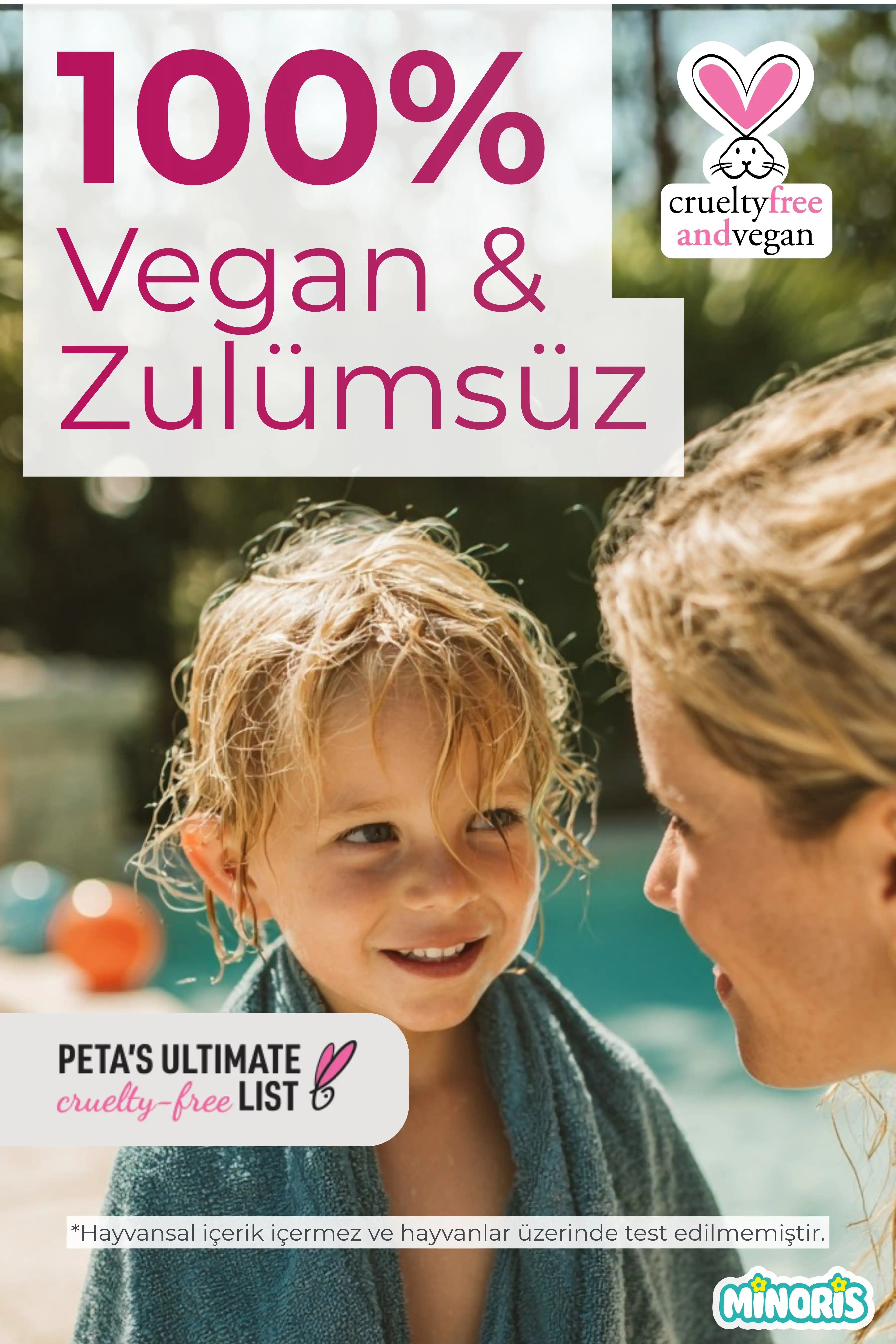 Minoris Baby Organik Bebek Güneş Kremi SPF50+ 50 ml