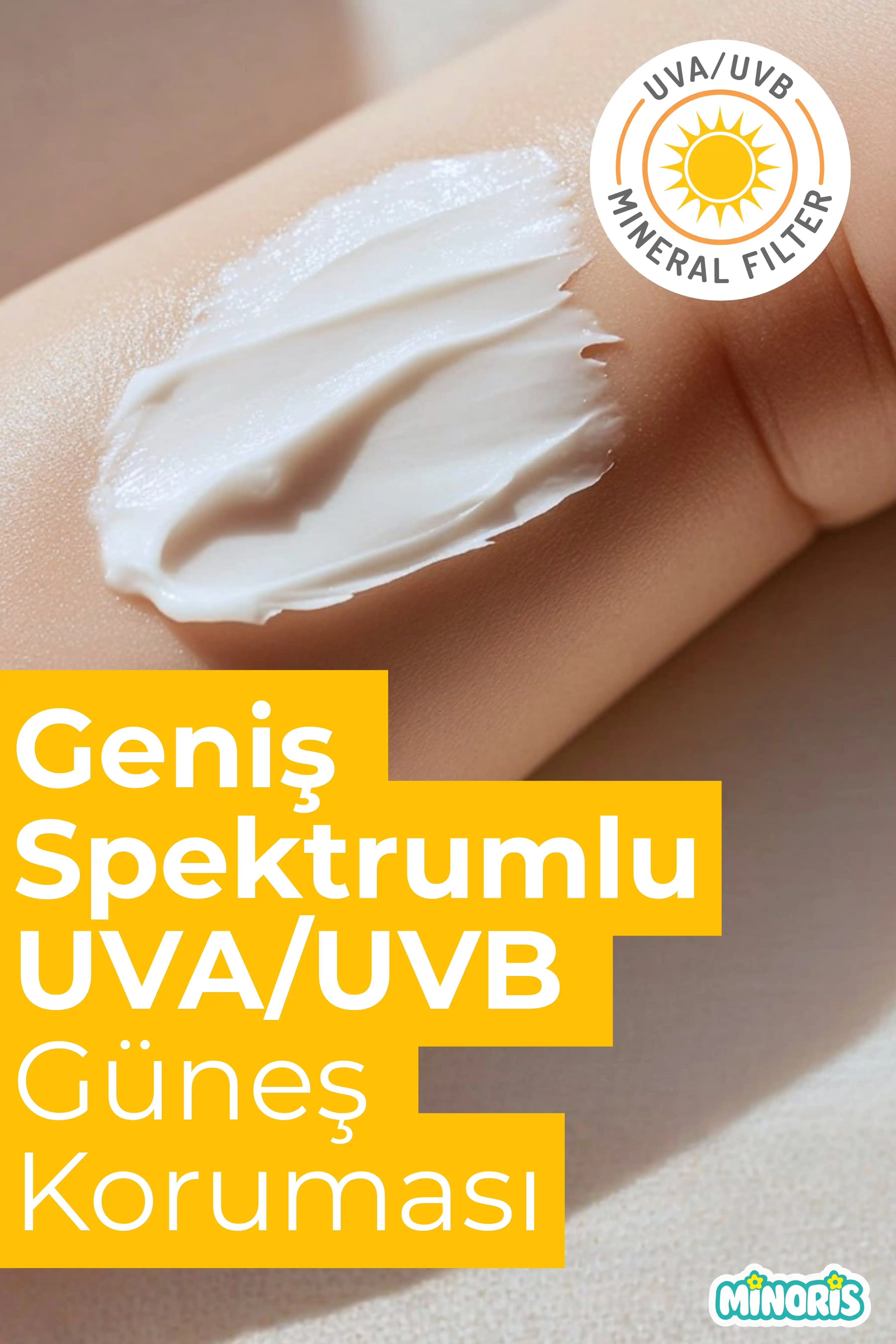 Minoris Baby Organik Bebek Güneş Kremi SPF50+ 50 ml