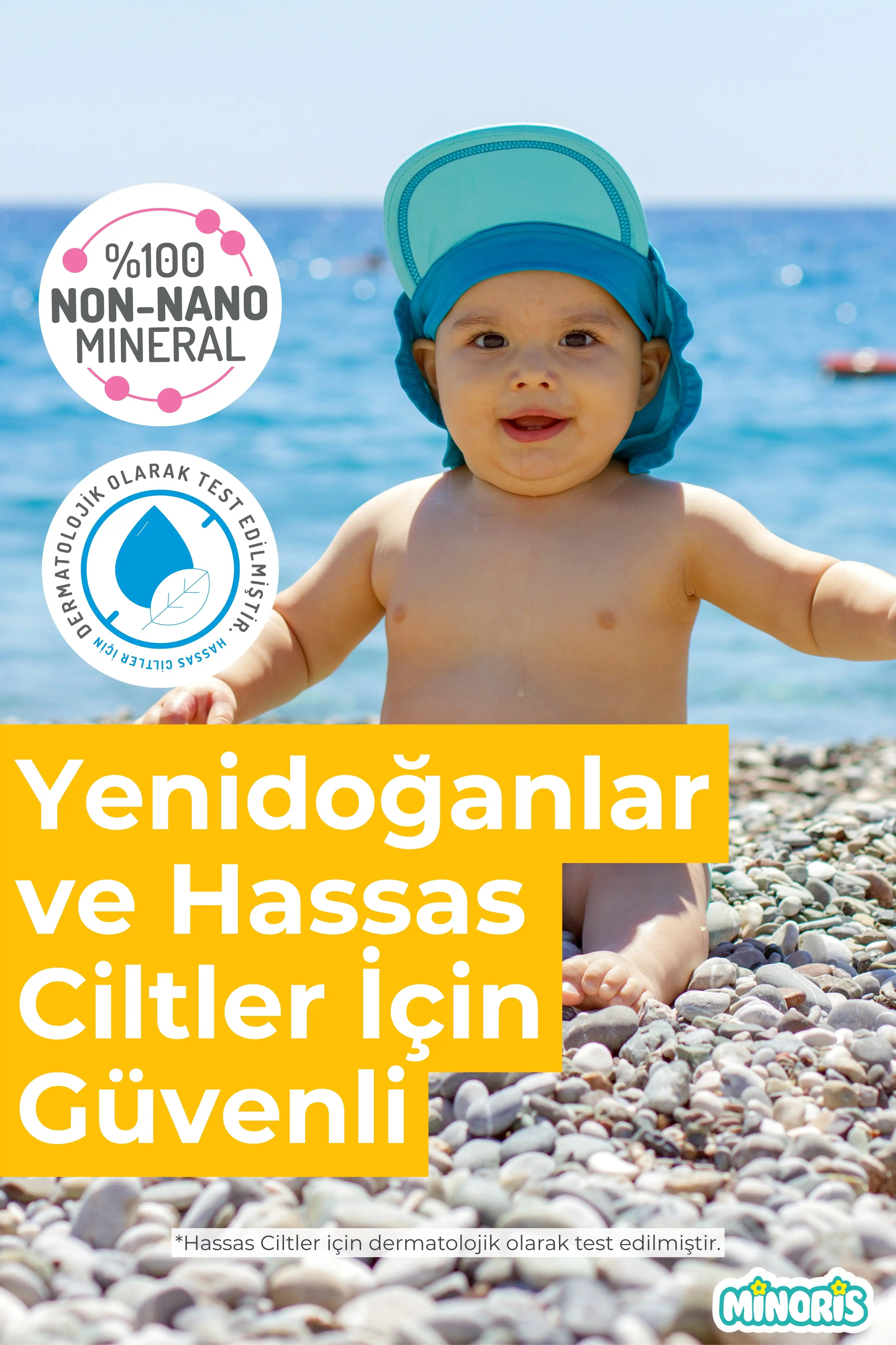 Minoris Baby Organik Bebek Güneş Kremi SPF50+ 50 ml