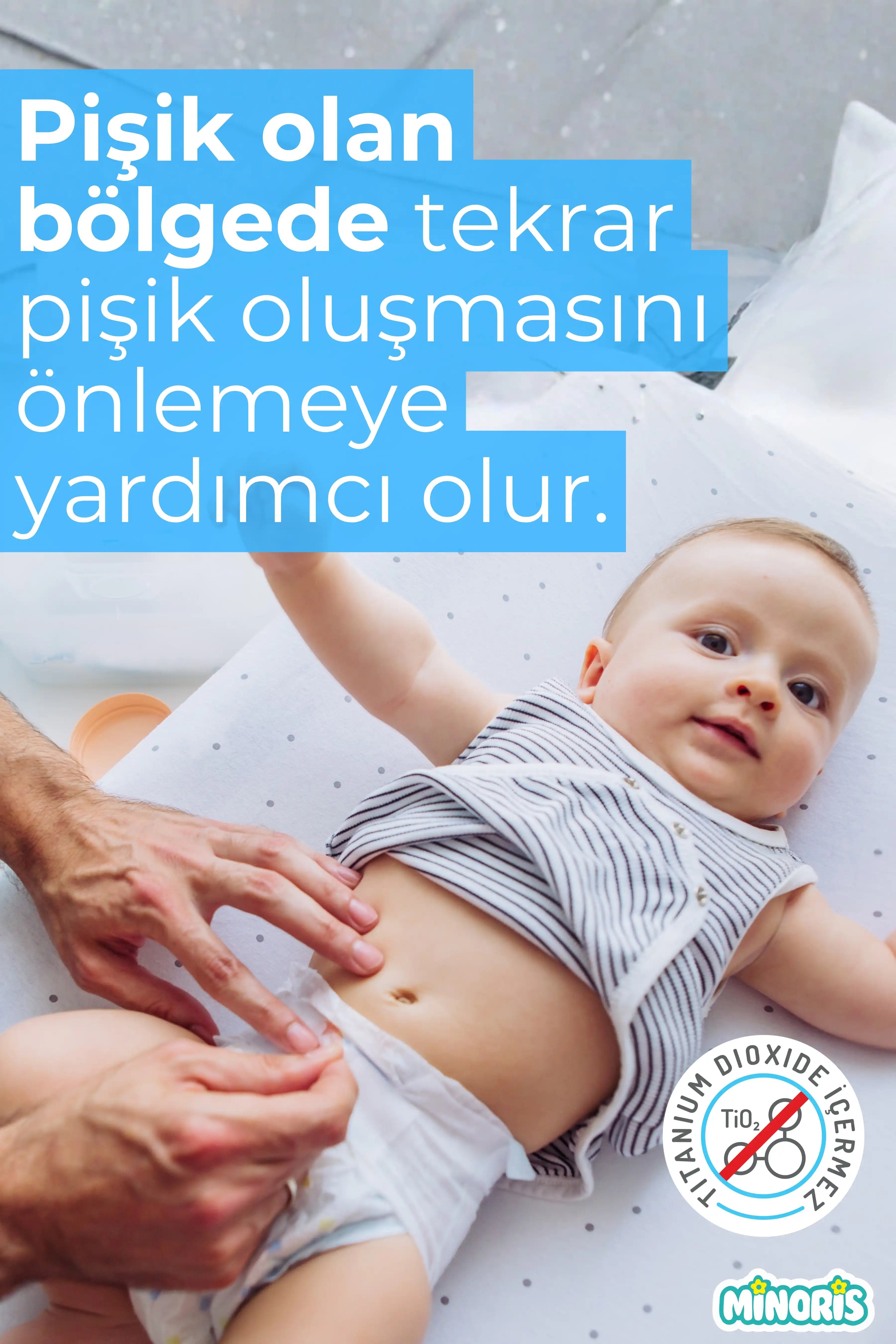 Minoris Baby Organik Bebek Pişik Kremi 55 gr