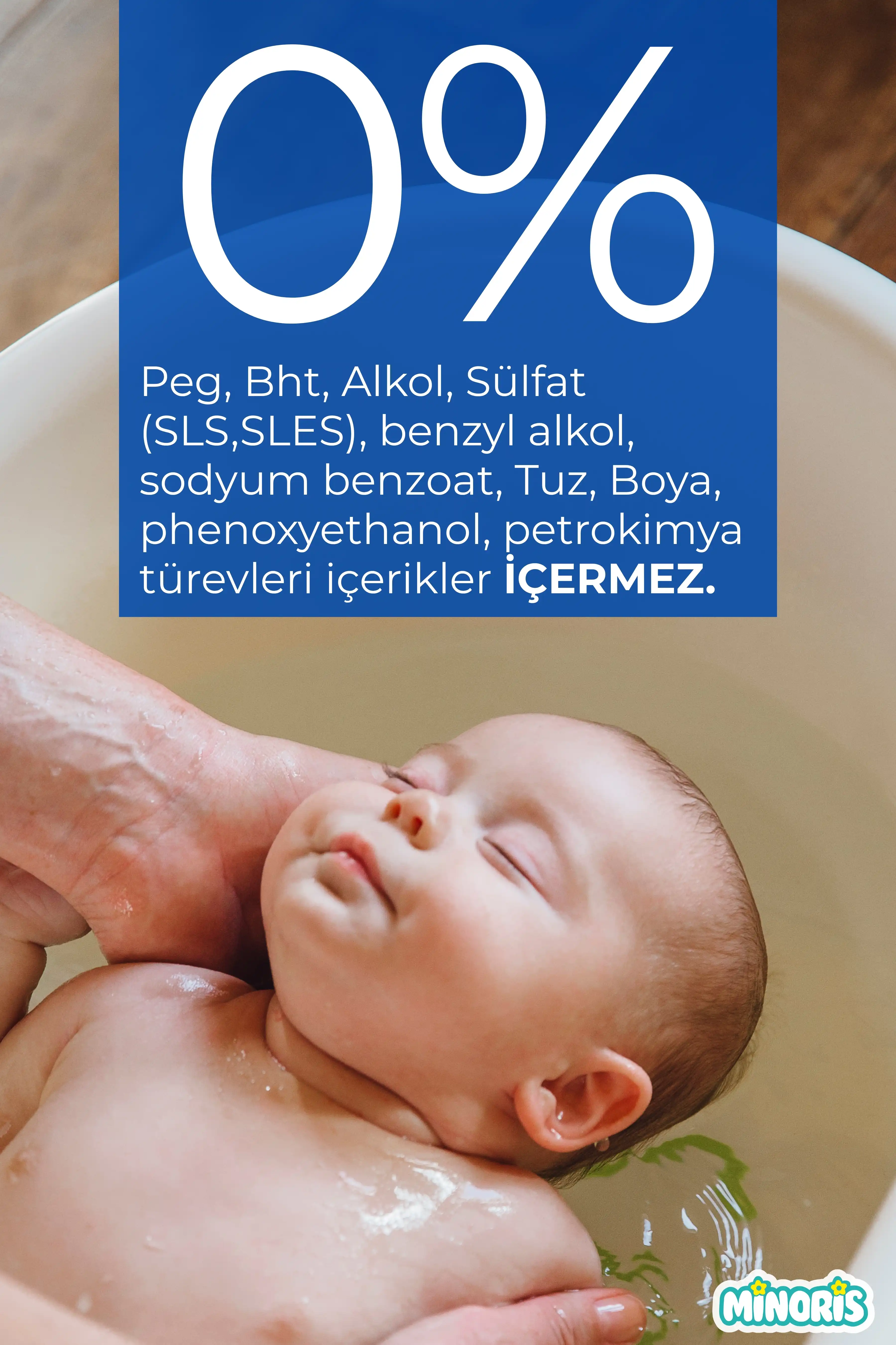 Minoris Baby Organik Bebek Saç ve Vücut Şampuanı 400 ml
