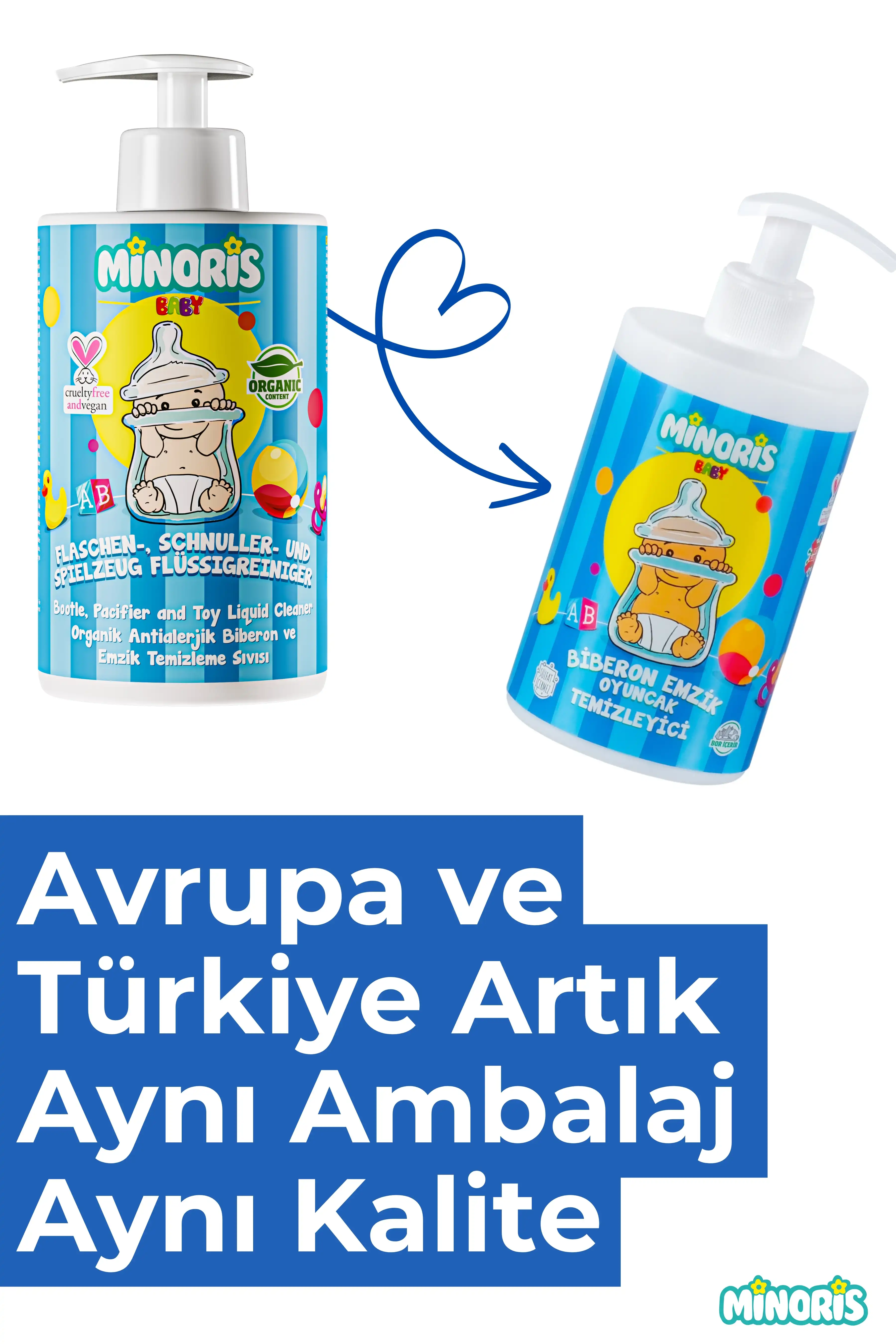 Minoris Baby Organik Biberon Temizleyici 500 ml