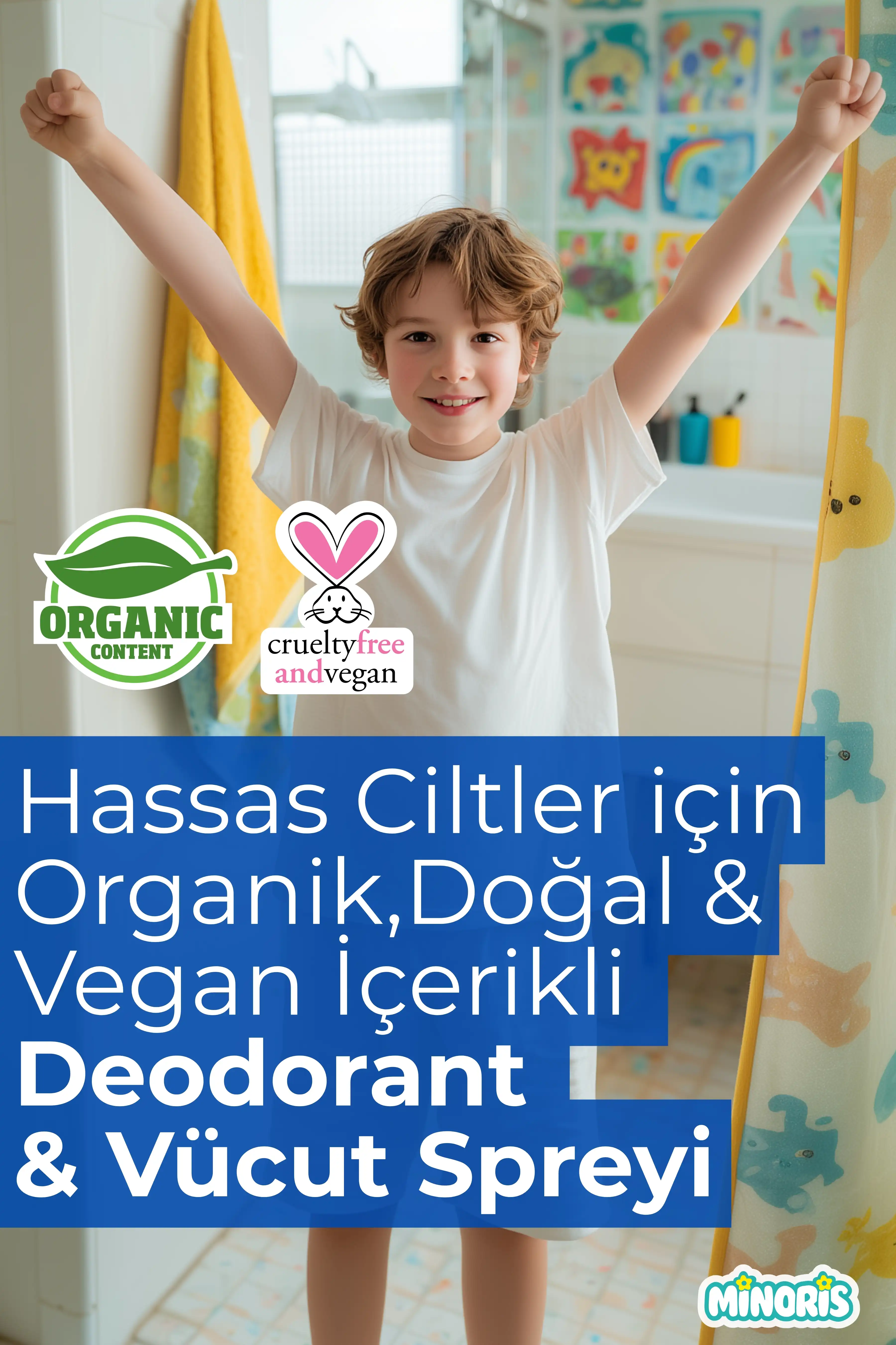 Minoris Kids Çocuk Deodorantı ve Vücut Spreyi 100 ml