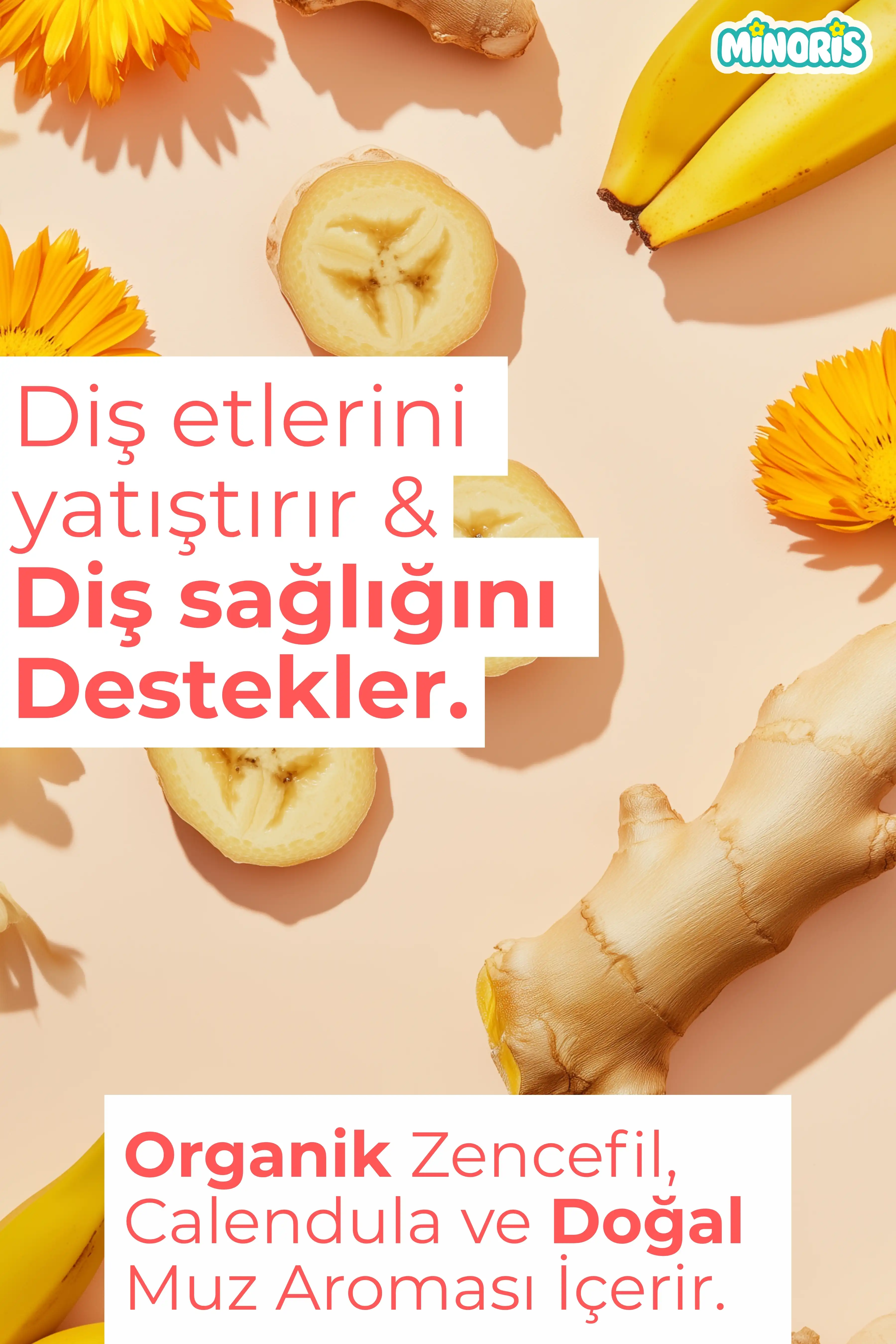 Minoris Kids Organik Çocuk Diş Macunu 75 ml