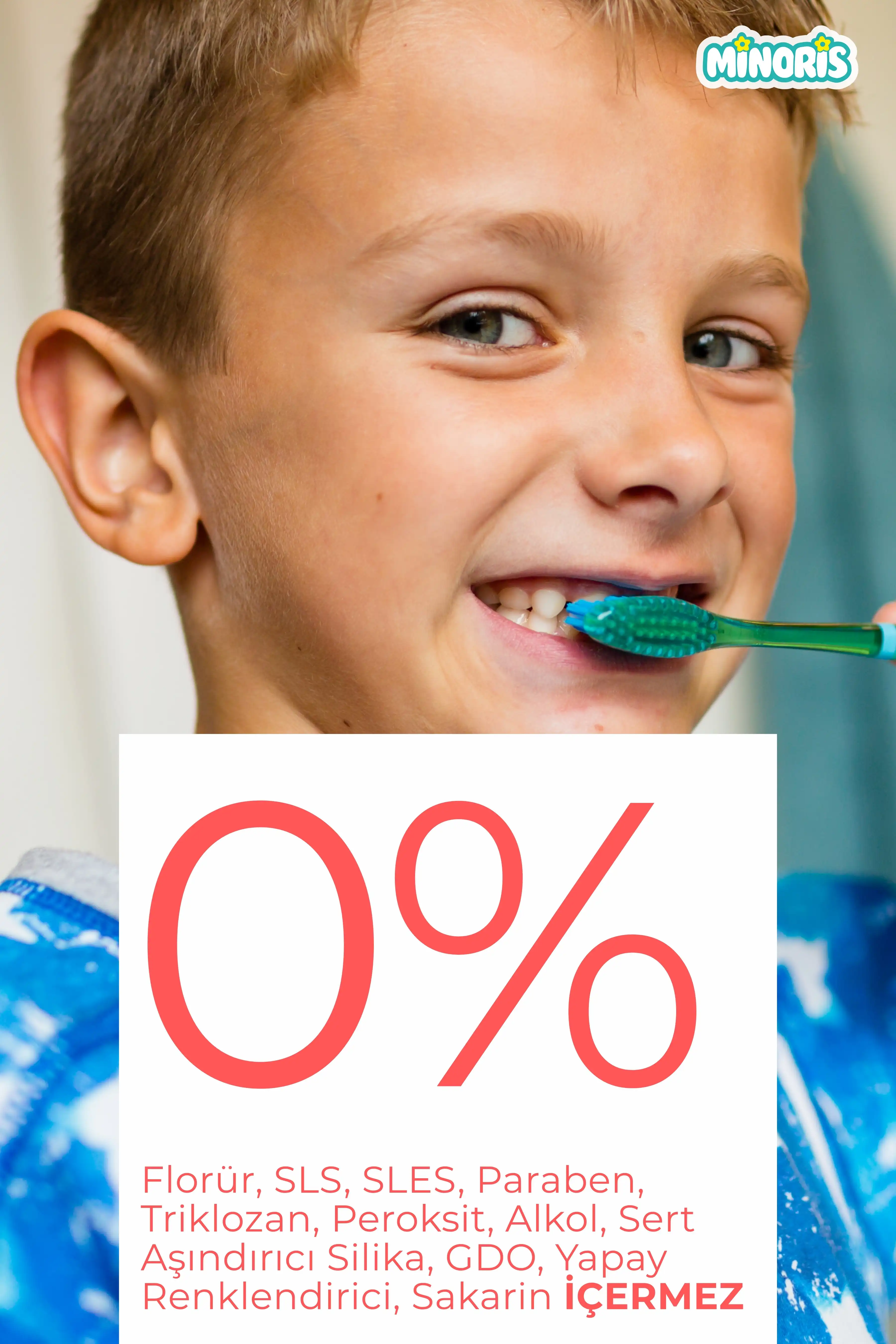 Minoris Kids Organik Çocuk Diş Macunu 75 ml