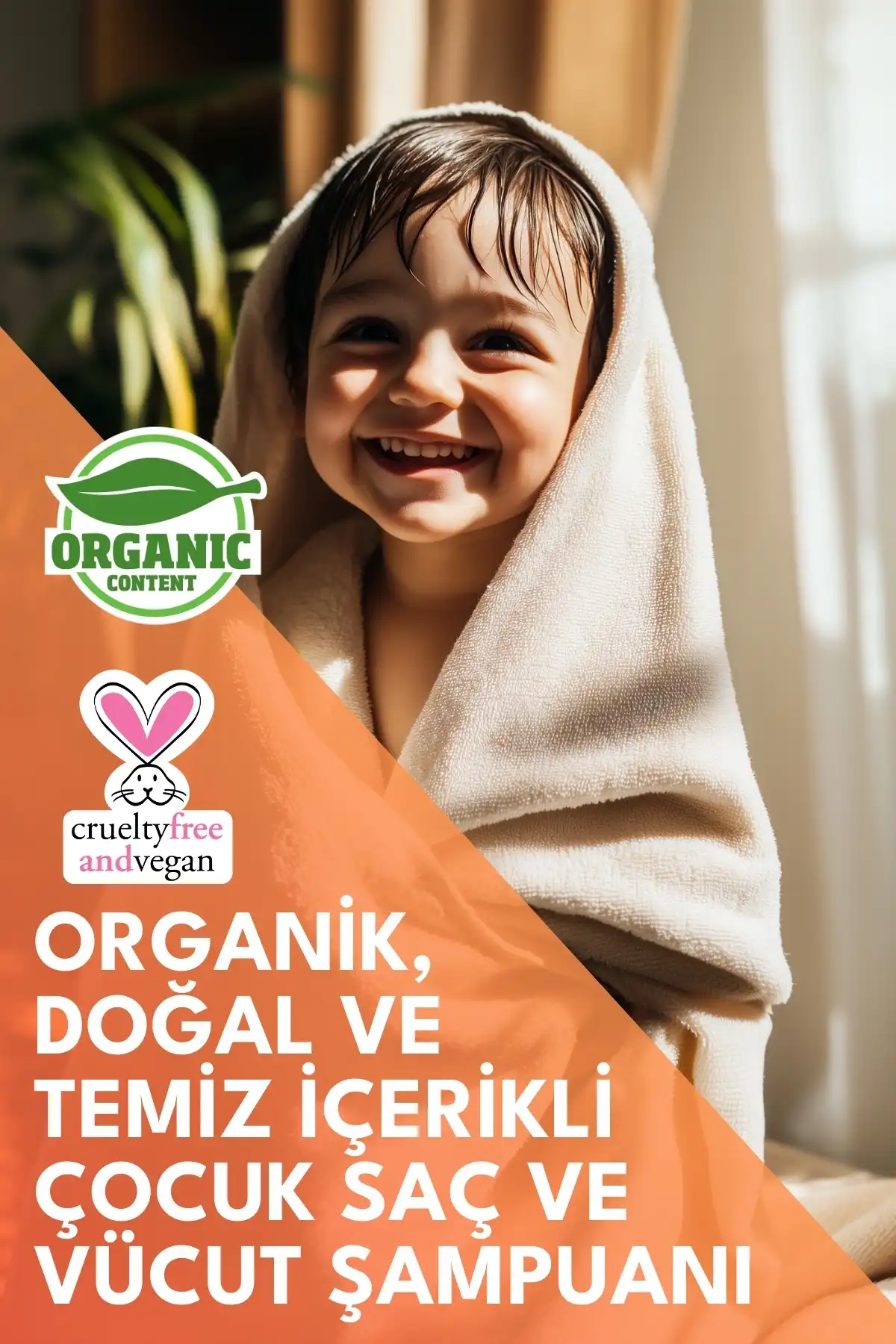 Minoris Kids Organik Çocuk Şampuanı Saç ve Vücut 400ml