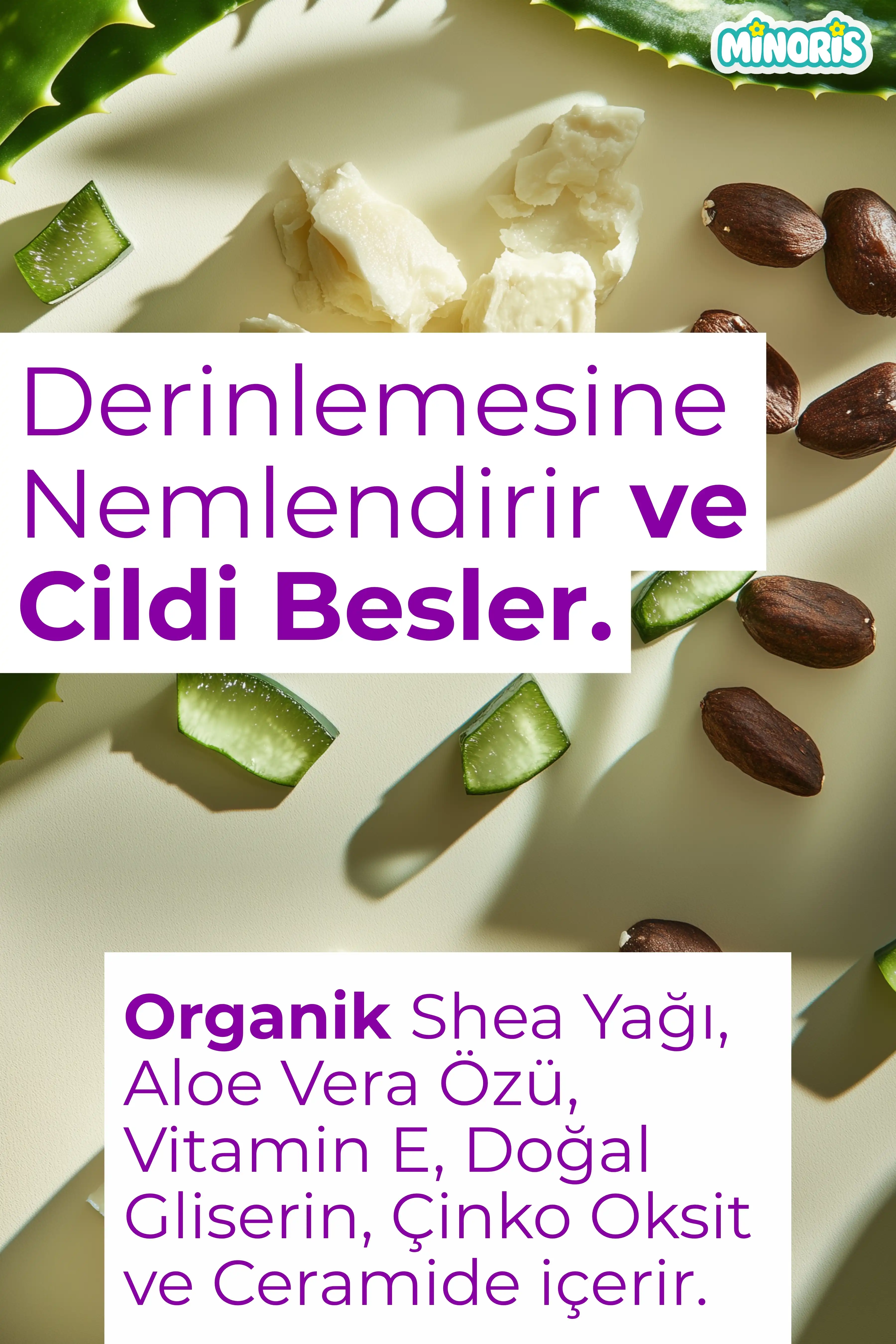 Minoris Mom Organik After Sun Sprey ve Güneş Sonrası Yoğun Nemlendirici 100 ml
