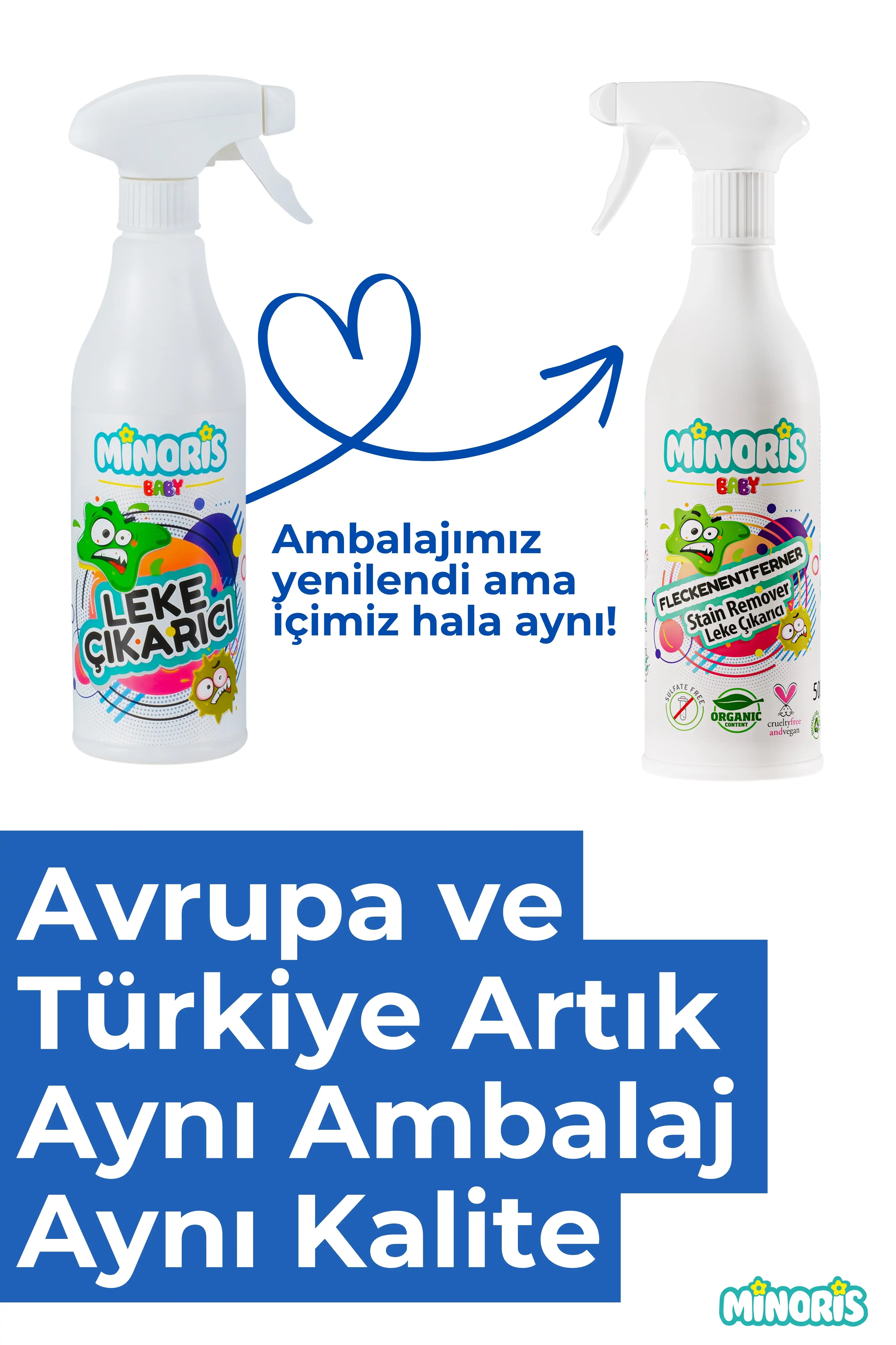 Minoris Organik Leke Çıkarıcı 3lü Set