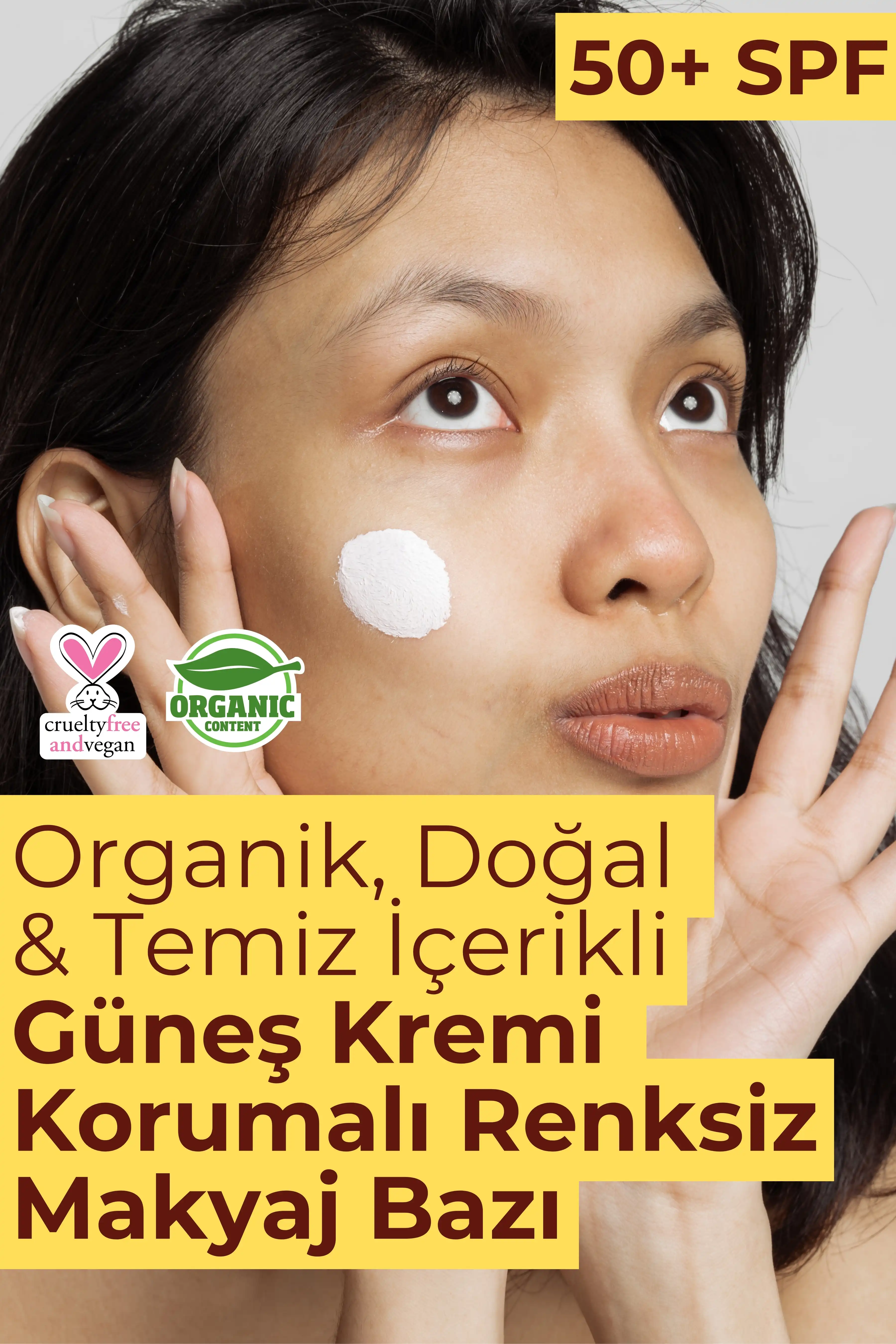 Minoris Primer Daily Organik Güneş Koruyuculu Makyaj Bazı SPF50+ PA++++ 50 ml