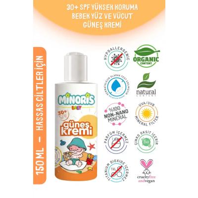 Minoris Baby Organik Güneş Koruyucu Losyon 30 SPF 150ml