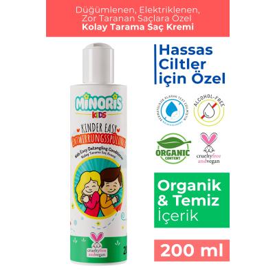 Minoris Kids Organik Kolay Tarama Çocuk Saç Kremi 200 ml