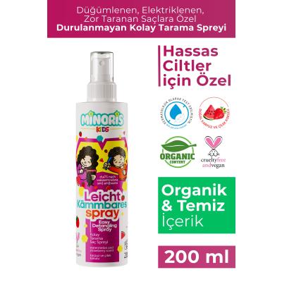 Minoris Kids Organik Kolay Tarama Saç Spreyi 200 ml