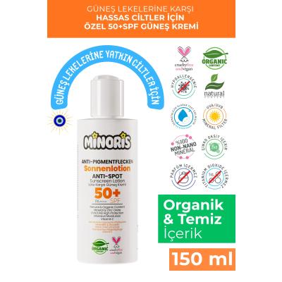 Minoris Organik Leke Karşıtı Güneş Kremi SPF50 150 ml