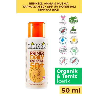 Minoris Primer Daily Organik Güneş Koruyuculu Makyaj Bazı SPF50+ PA++++ 50 ml