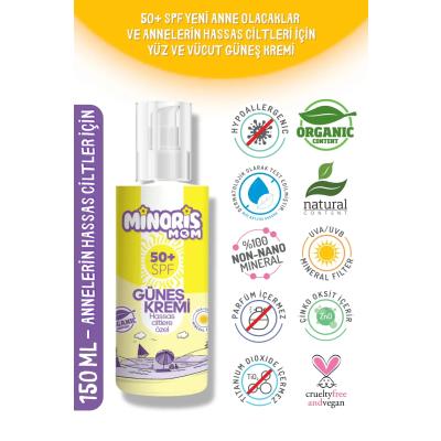 Minoris Mom Hassas Ciltler İçin Güneş Kremi 50 Spf 150ml